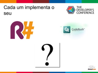 Globalcode – Open4education
Cada um implementa o
seu
 