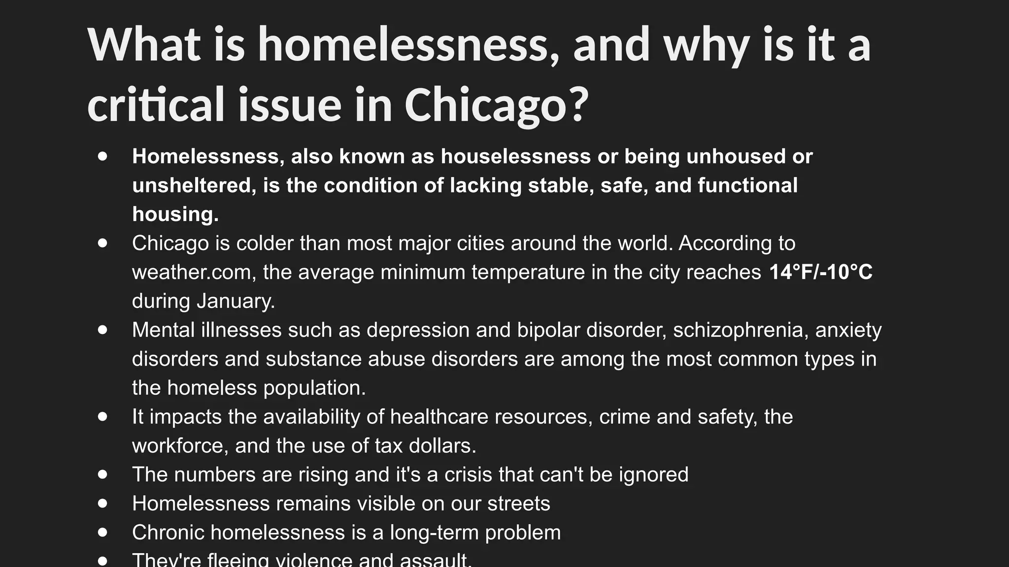 Homelessness buring issue presentation ppt