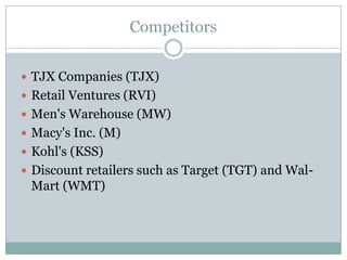 Corporate Valuation of Ross Stores