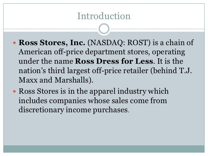 ross stores corporate