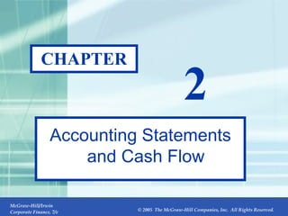 CHAPTER 2 Accounting Statements and Cash Flow 