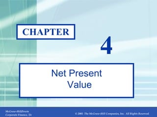 CHAPTER 4 Net Present Value 