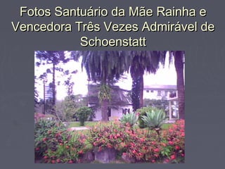 Fotos Santuário da Mãe Rainha eFotos Santuário da Mãe Rainha e
Vencedora Três Vezes Admirável deVencedora Três Vezes Admirável de
SchoenstattSchoenstatt
 