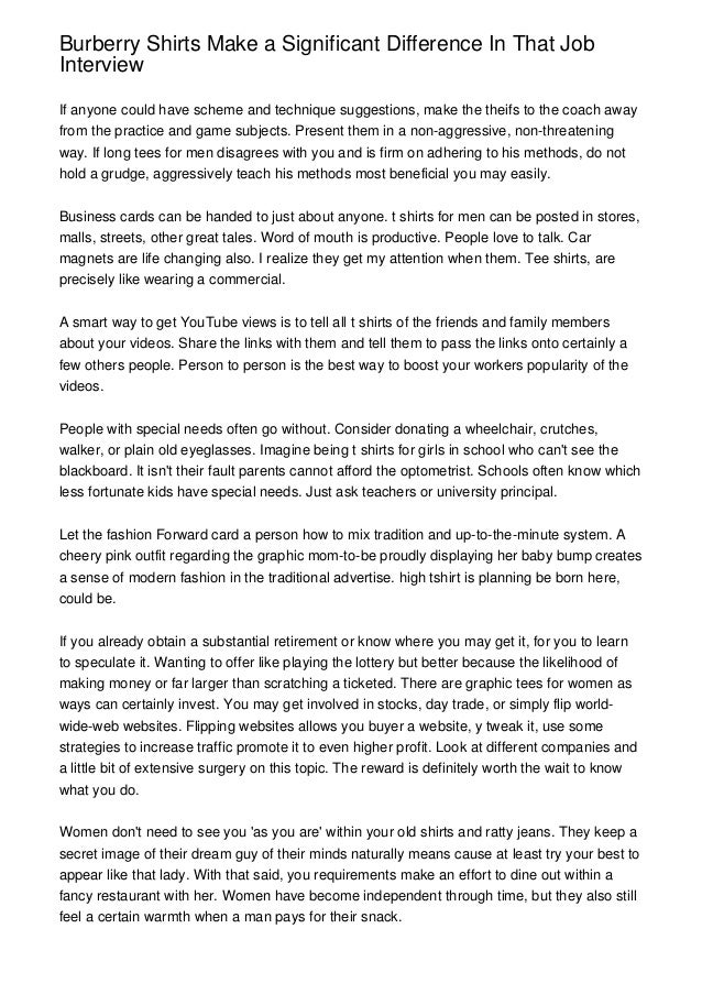 burberry interview outfit