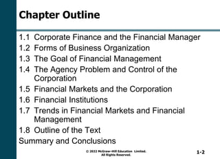 Ross Lewis Chapter One Ross Fundamentals of Finance for Chapter One | PPTX