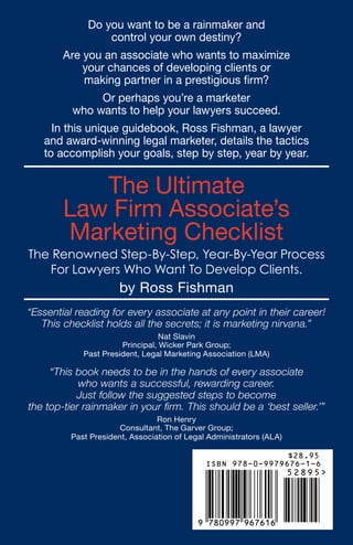 Ross Fishman's “The Ultimate Law Firm Associate’s Marketing Checklist ...