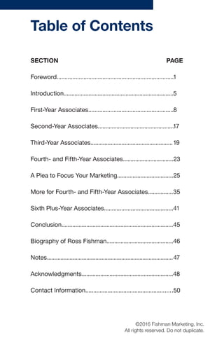 Ross Fishman's “The Ultimate Law Firm Associate’s Marketing Checklist ...