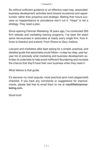 Ross Fishman's “The Ultimate Law Firm Associate’s Marketing Checklist ...