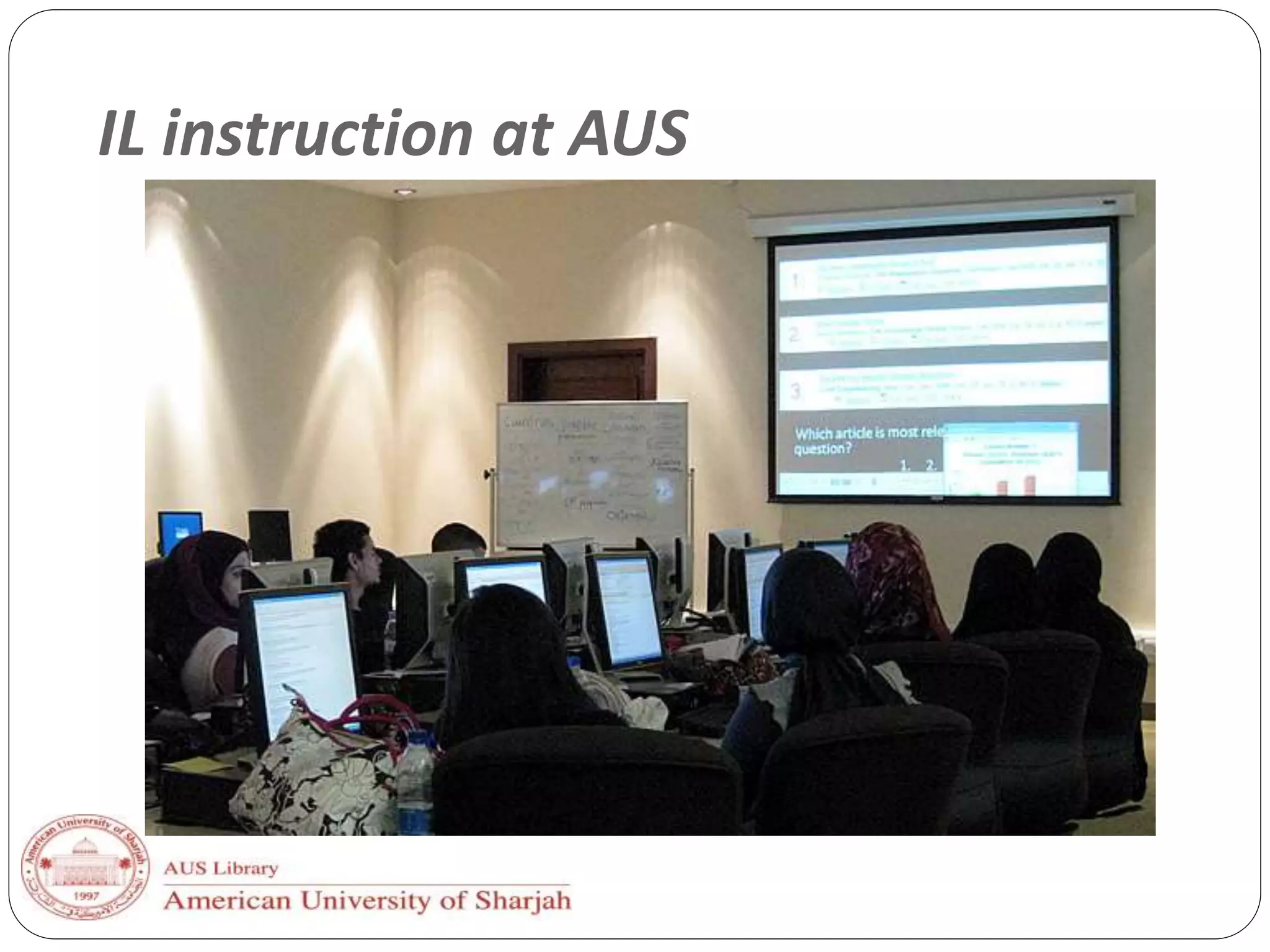 IL instruction at AUS
 