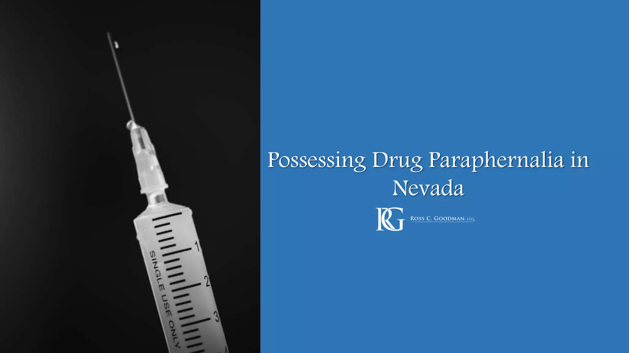Possessing Drug Paraphernalia in Nevada PPT