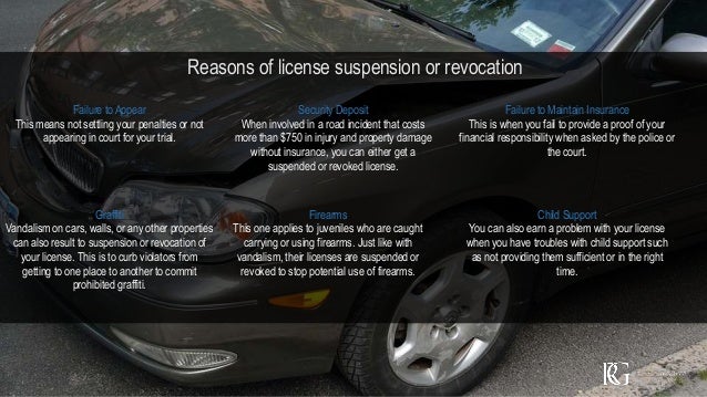 Revocation Of License Vs Suspension Of License