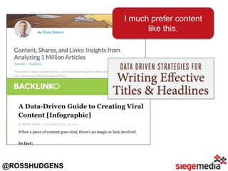 @ROSSHUDGENS
I much prefer content
like this.
 