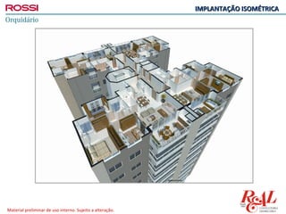 IMPLANTAÇÃO ISOMÉTRICA




Material preliminar de uso interno. Sujeito a alteração.
 