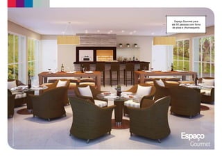 Espaço Gourmet para
                                            até 35 pessoas com forno
                                            de pizza e churrasqueira.
Material preliminar sujeito a alterações.




                                                   Espaço
                                                           Gourmet
 