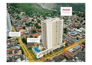 FOTOMONTAGEM
Rua secundária com
acesso fácil às principais
Avenidas da Cidade.
Lazer no pavimento elevado:
Mais privacidade aos
moradores.
terial preliminar para pesquisa de opinião. Todas as perspectivas e plantas são ilustrativas. Sujeitas a alterações. O empreendimento encontra-se aprovado na Prefeitura de Nova Iguaçu e somente será comerciali
após o registro da Incorporação.
 