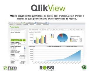 Modelo Visual: Vastas quantidades de dados, após cruzadas, geram gráficos e
      tabelas, as quais permitem uma análise sofisticada do negócio.
 