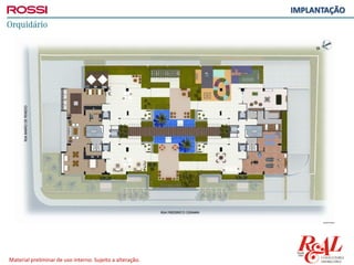 Material preliminar de uso interno. Sujeito a alteração.
IMPLANTAÇÃO
 