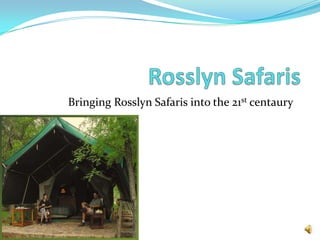 Rosslyn Safaris  Bringing Rosslyn Safaris into the 21st centaury   