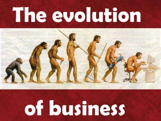 The evolution



 of business
 