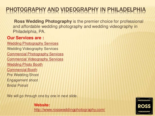 Photography And Videography Services Ross Wedding Photography