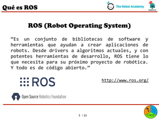 Aprende Robótica con ROS y Turtlebot (nivel iniciación) | PDF