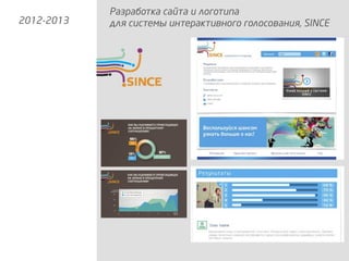 Разработка сайта и логотипа
для системы интерактивного голосования, SINCE2012-2013
 