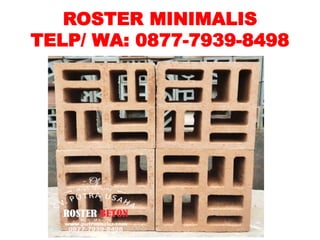 Roster bata roster terakota semarang 087779398498 cv.putra usaha | PPTX