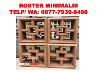 Roster bata roster terakota semarang 087779398498 cv.putra usaha | PPTX