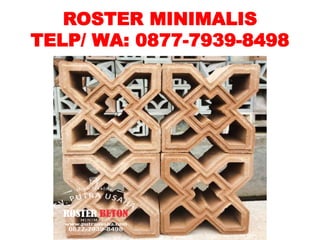 Roster bata roster terakota semarang 087779398498 cv.putra usaha | PPTX
