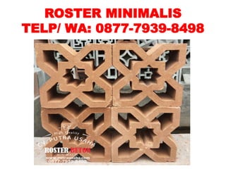 Roster bata roster terakota semarang 087779398498 cv.putra usaha | PPTX