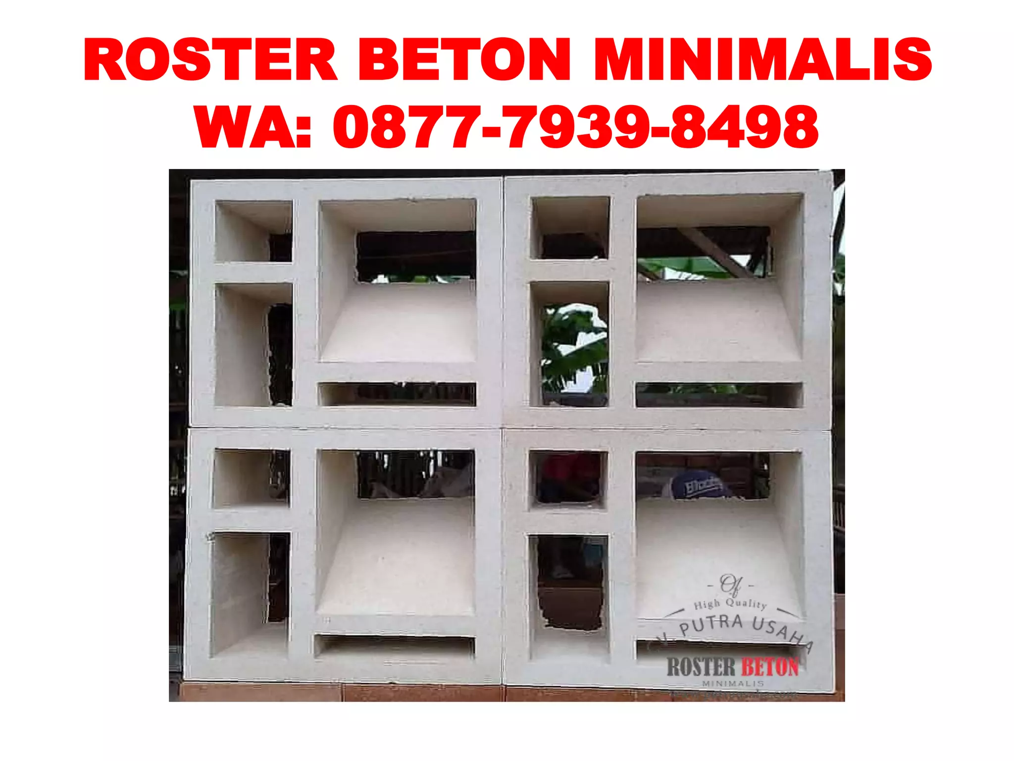 Roster putih roster beton minimalis di serang banten 087779398498 cv ...