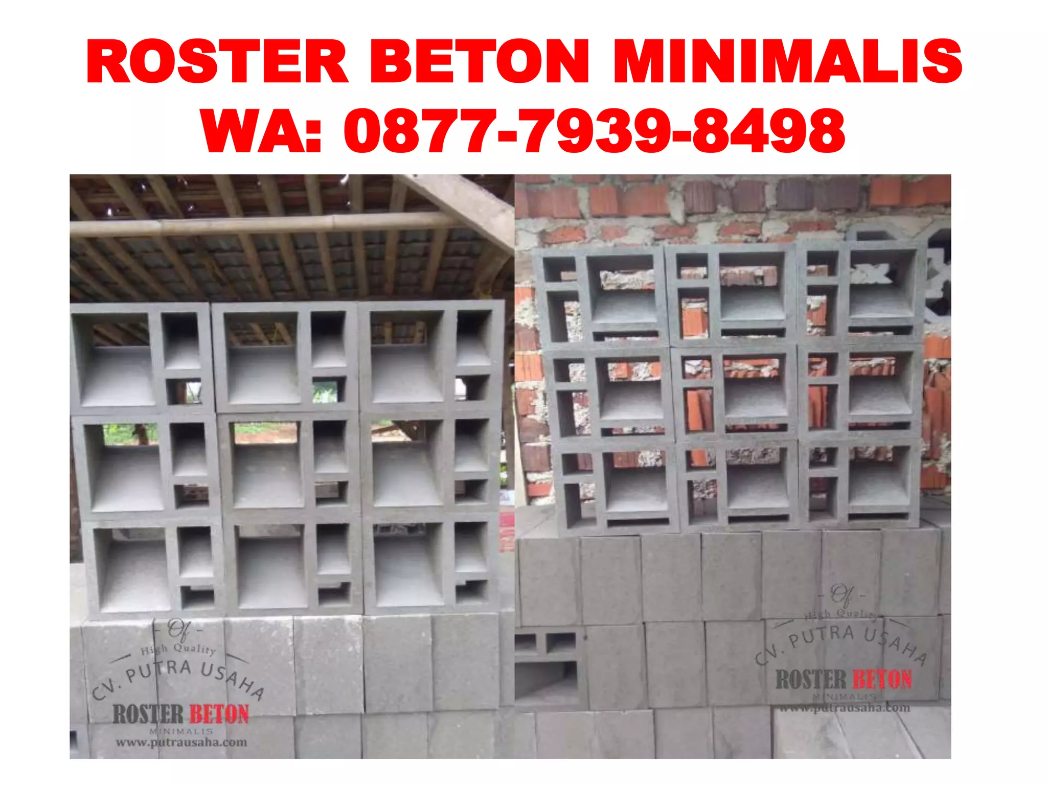 Roster putih roster beton minimalis di tulungagung 087779398498 cv ...