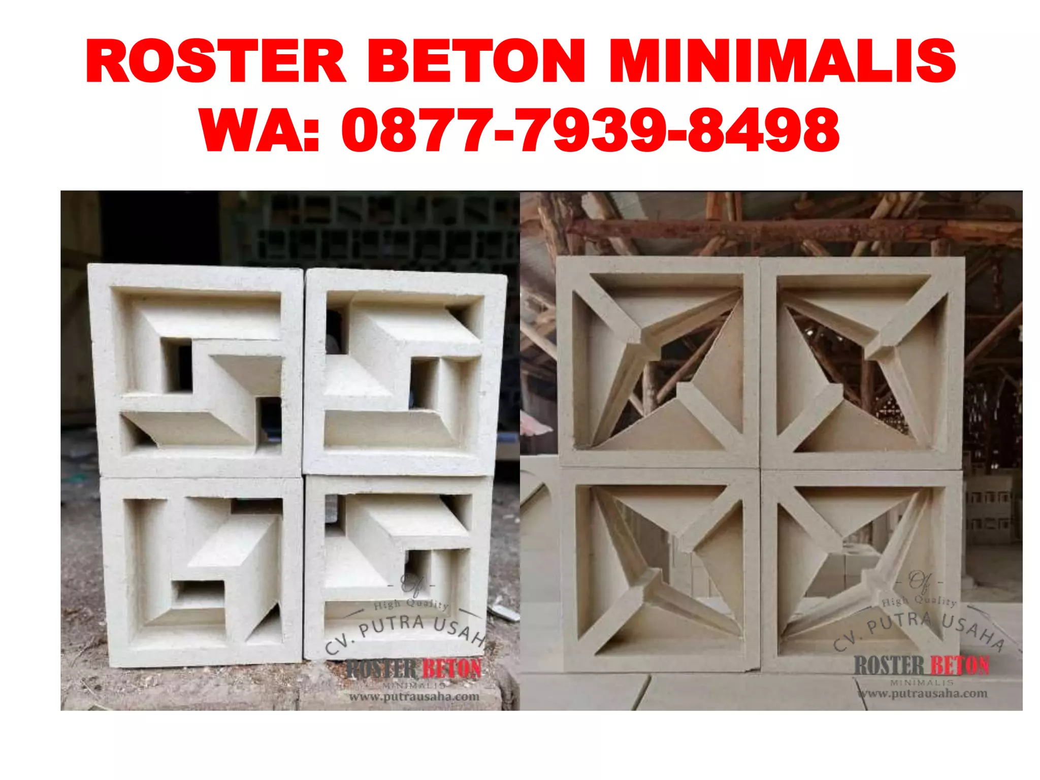 Roster putih roster beton minimalis di probolinggo 087779398498 cv ...