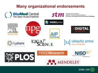 Many organizational endorsements
 