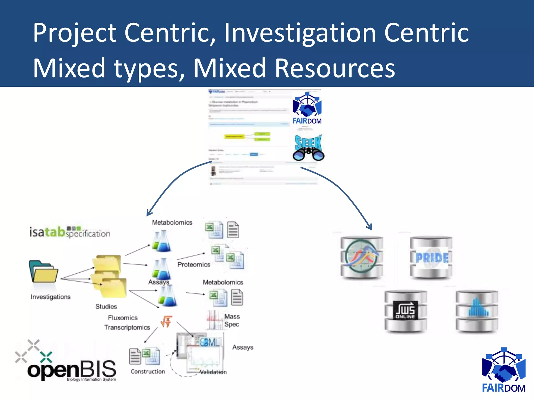 Project Centric, Investigation Centric
Mixed types, Mixed Resources
 