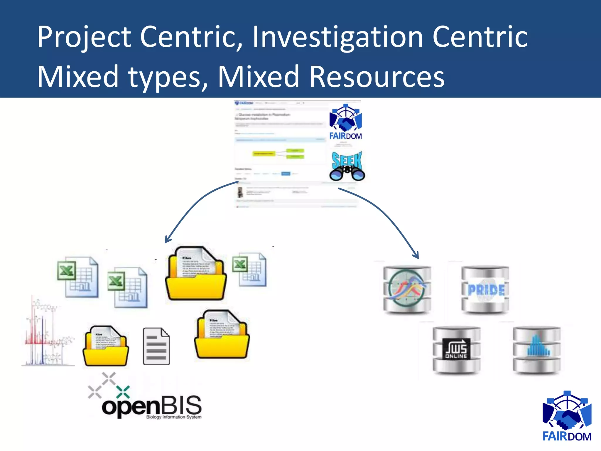 Project Centric, Investigation Centric
Mixed types, Mixed Resources
 