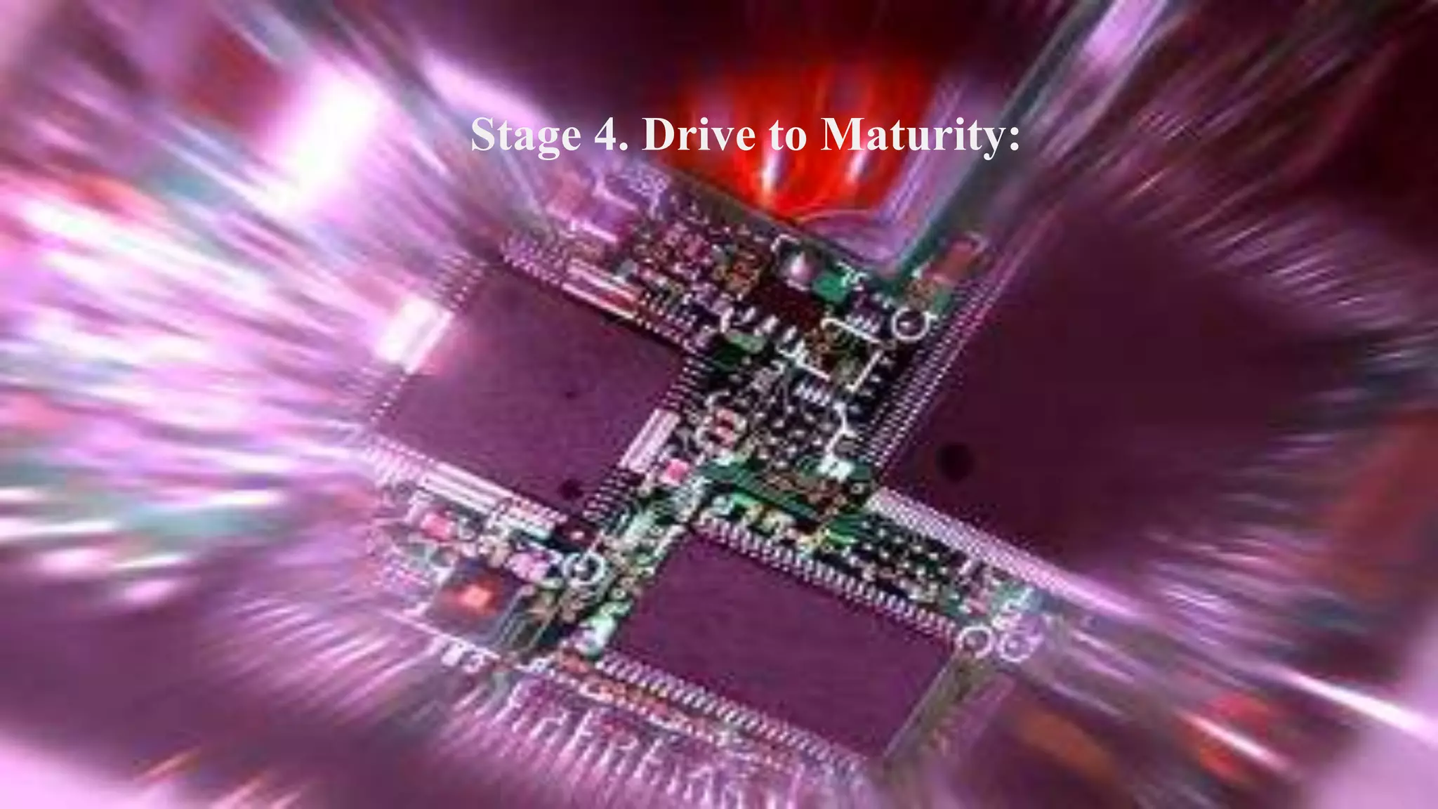 Stage 4. Drive to Maturity:
 
