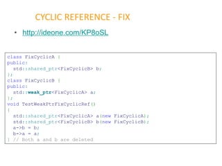 C++11 smart pointer | PDF