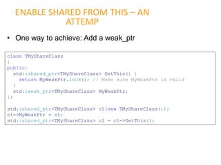 C++11 smart pointer | PDF