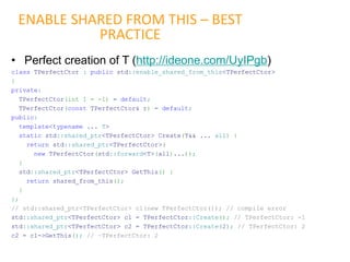 C++11 smart pointer | PDF