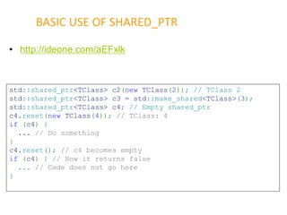 C++11 smart pointer | PDF