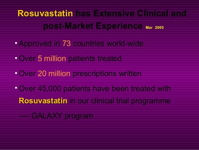 Rosuvastatin Vs Atorvastatin Clinical Trials