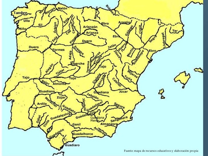 rio eo mapa fisico Ríos y accidentes geográficos de españa rio eo mapa fisico Ríos y accidentes geográficos de españa