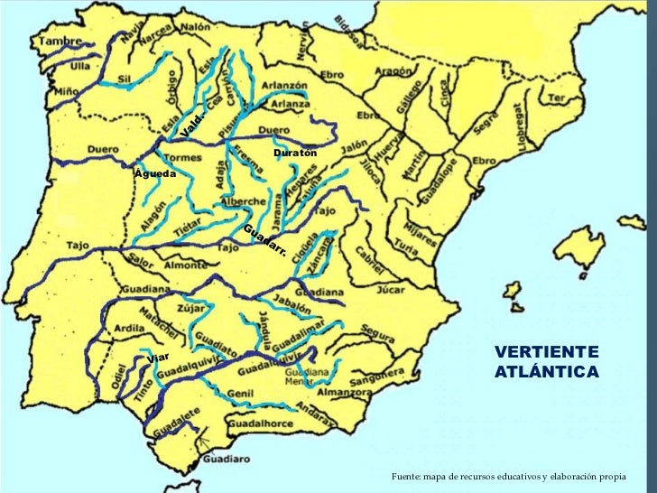 rio eo mapa fisico Ríos y accidentes geográficos de españa rio eo mapa fisico Ríos y accidentes geográficos de españa