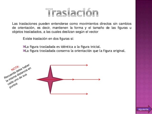 Rotación y Traslacion