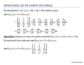 Rotacional de un campo vectorial