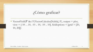 Rotacional de un campo vectorial en maple 12 | PPTX