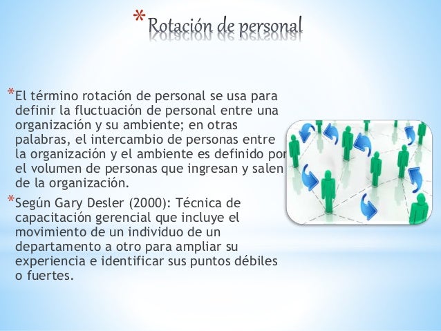 Rotacion de personal