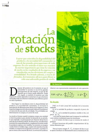 Rotacion De Stock