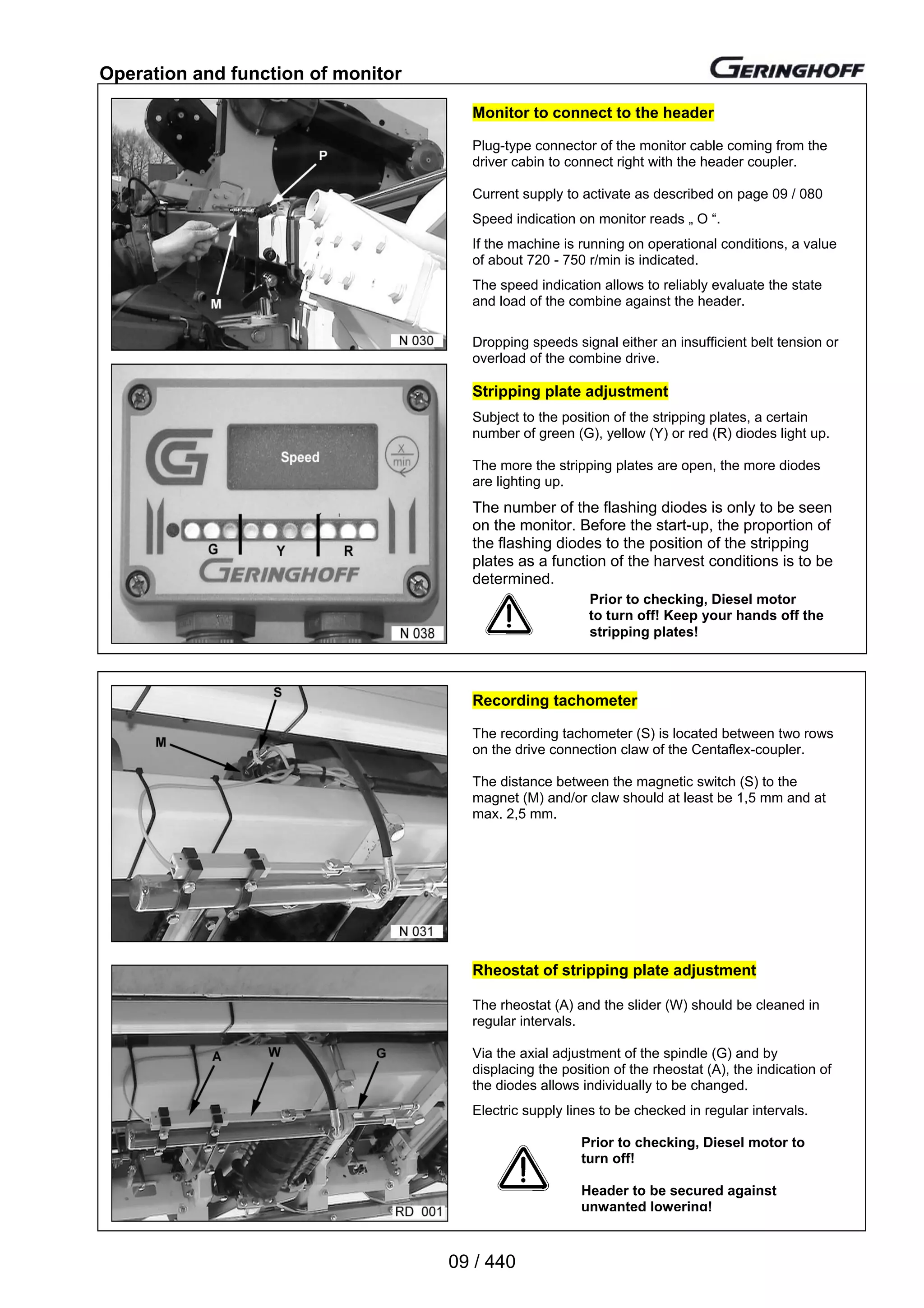 Geringhoff operating instructions Rota disc 2003 PDF